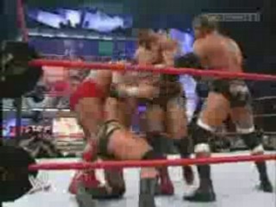 3 on 1 handicap match-Randy Orton vs Evolution