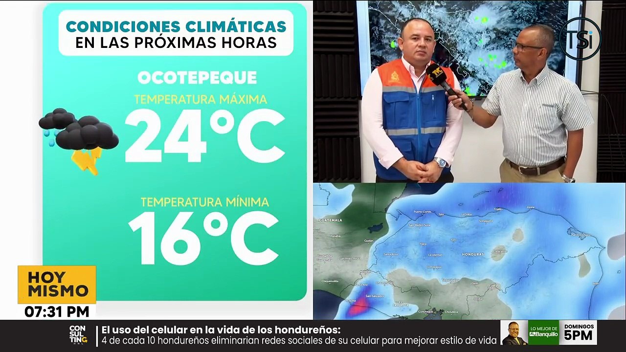 Onda tropical de poca amplitud se desplaza sobre Honduras generando lluvias