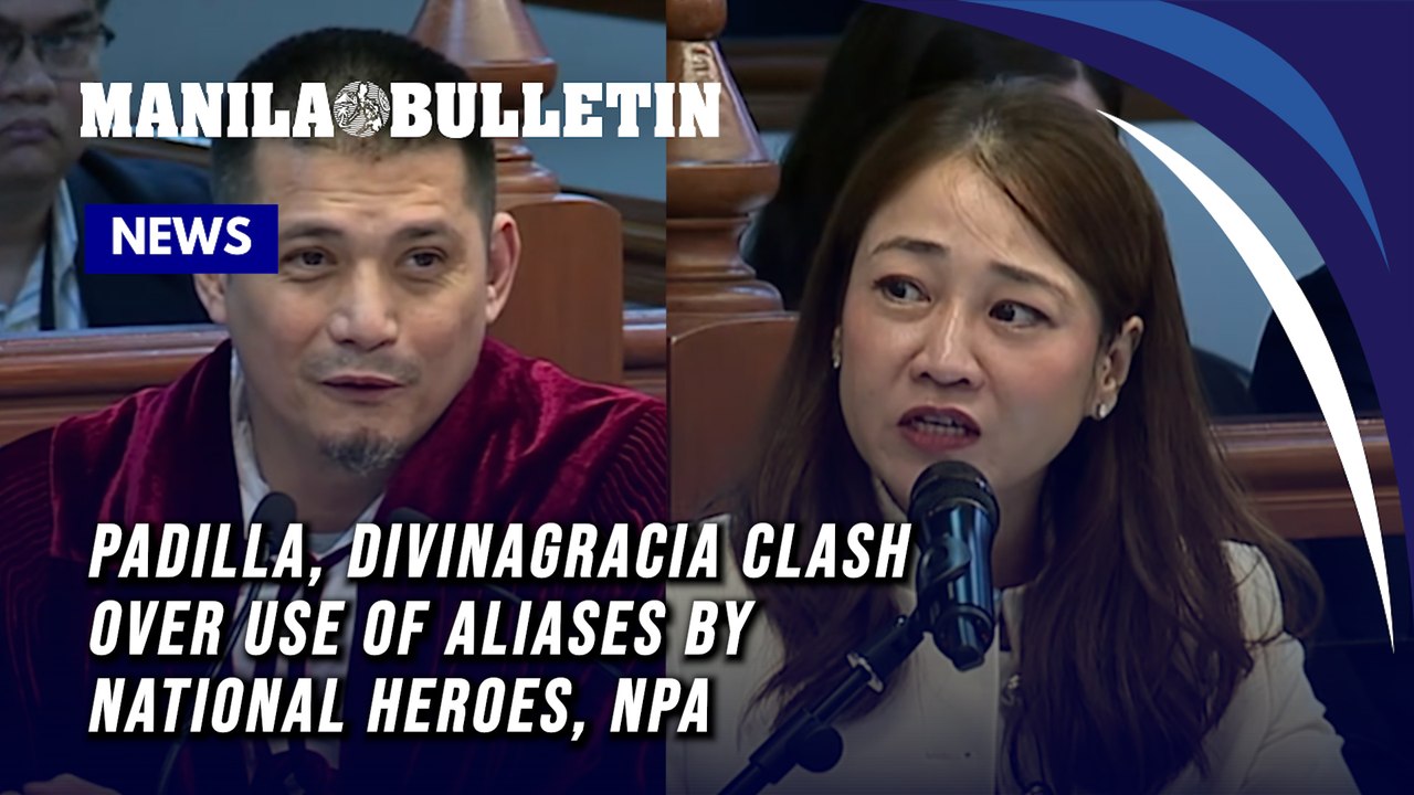 Padilla, Divinagracia clash over use of aliases by national heroes, NPA