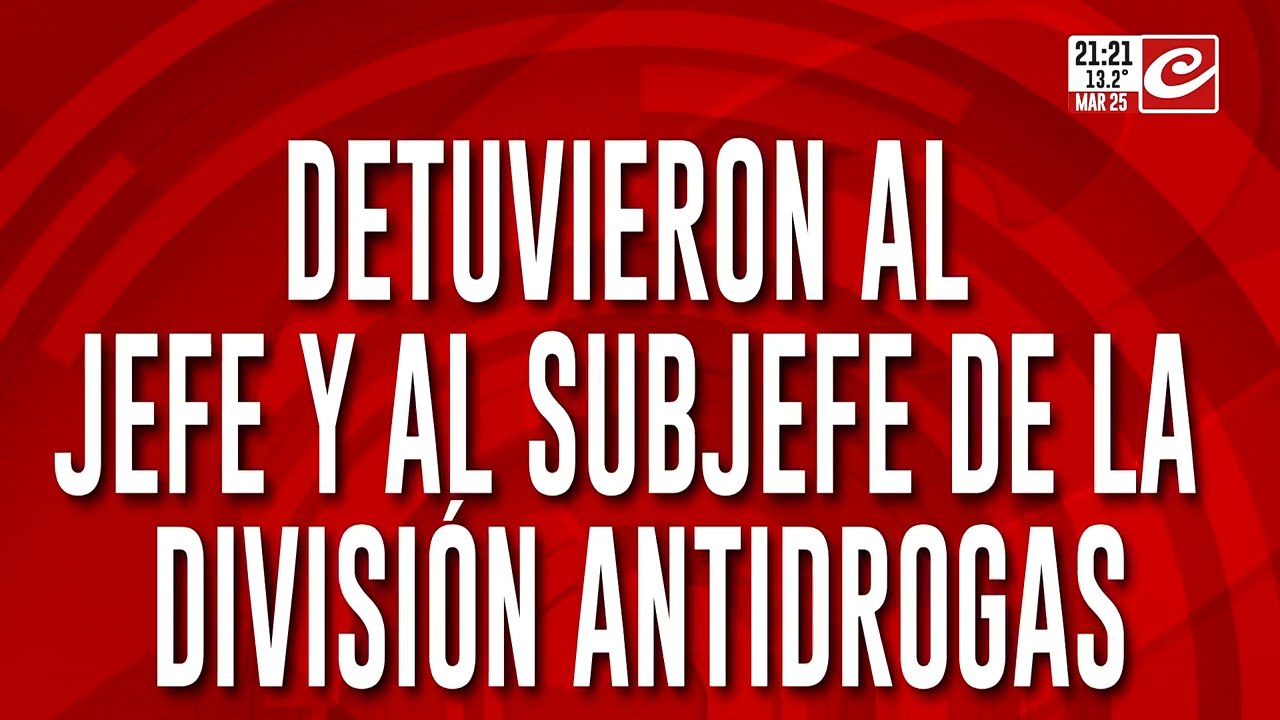 Detuvieron al jefe y al subjefe de la división antidrogas