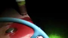 Operating machinery at night requires careful attention