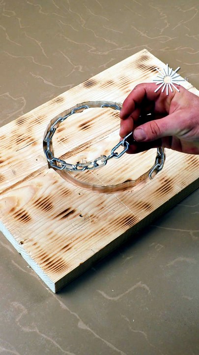 Creating rustic art with fire and metal✨