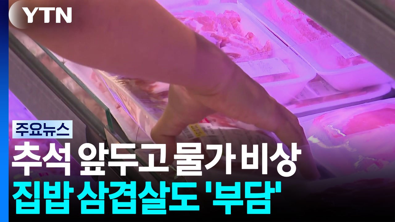 집에서 삼겹살 먹기도 부담스럽네...추석 물가 비상 / YTN
