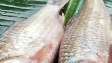 Fish Fry in Banana Leaf 🤤🐟🍃  Fish Rose Shorts