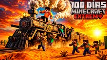 Sobreviví 100 días en un tren durante el apocalipsis zombi en Minecraft - La película