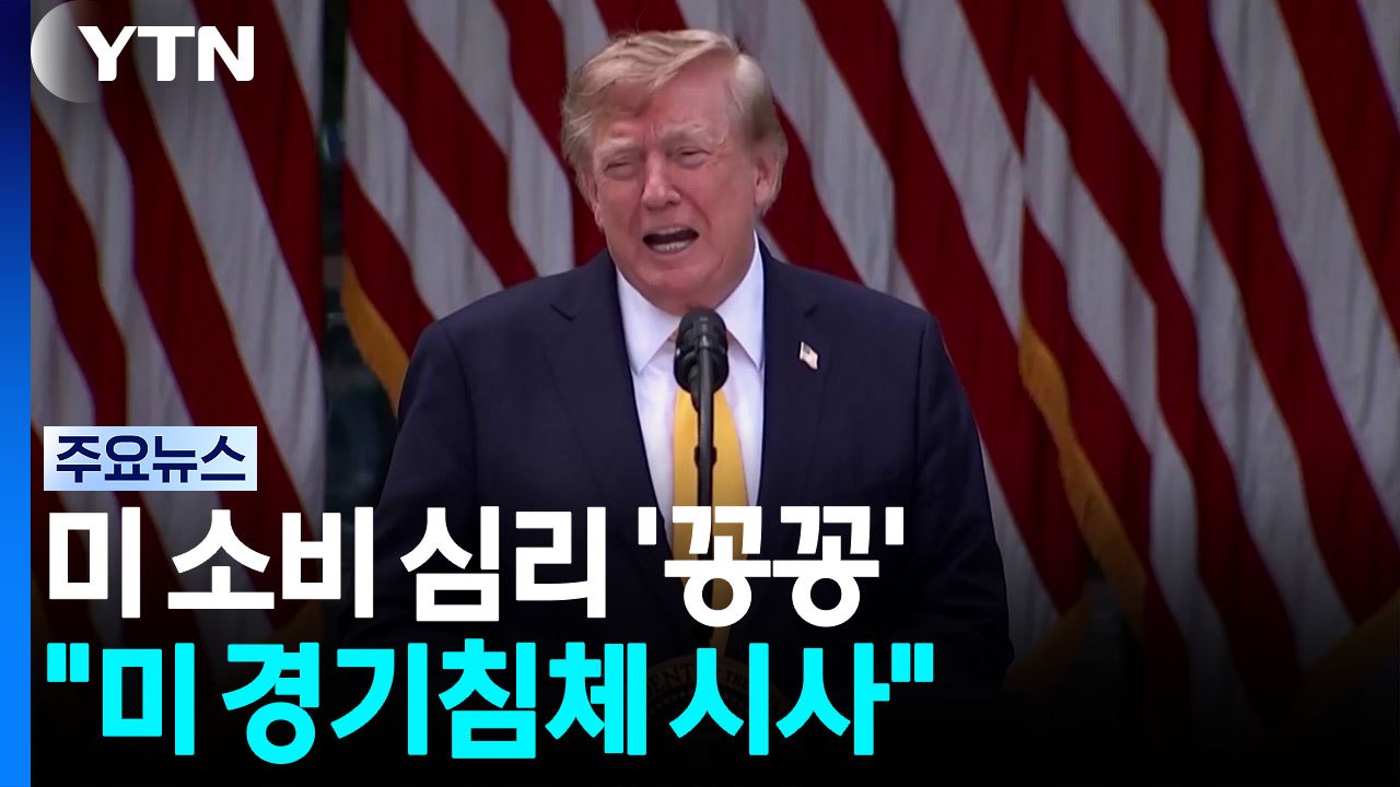 트럼프의 전방위 전쟁에 미국 소비 심리 '꽁꽁'..."경기 침체 적신호" / YTN