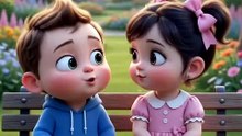Cartoon couple discussing