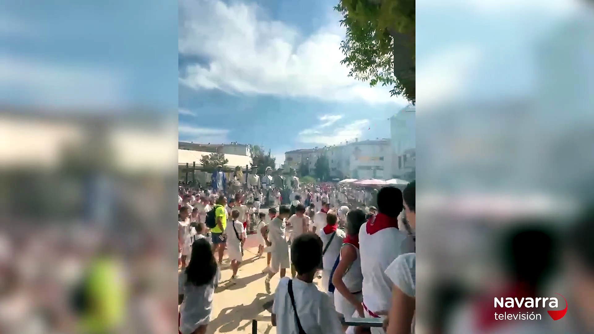 Accidentado arranque festivo en Noáin