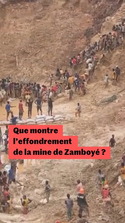 Que montre l'effondrement de la mine de Zamboyé ?