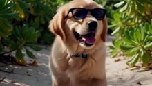 Puppy's First Beach Day Was Hilarious! Watch Till End 😂🏖️