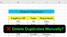 Remove Duplicate Data in Excel with One Shortcut! ⚡ | Excel Tips & Tricks