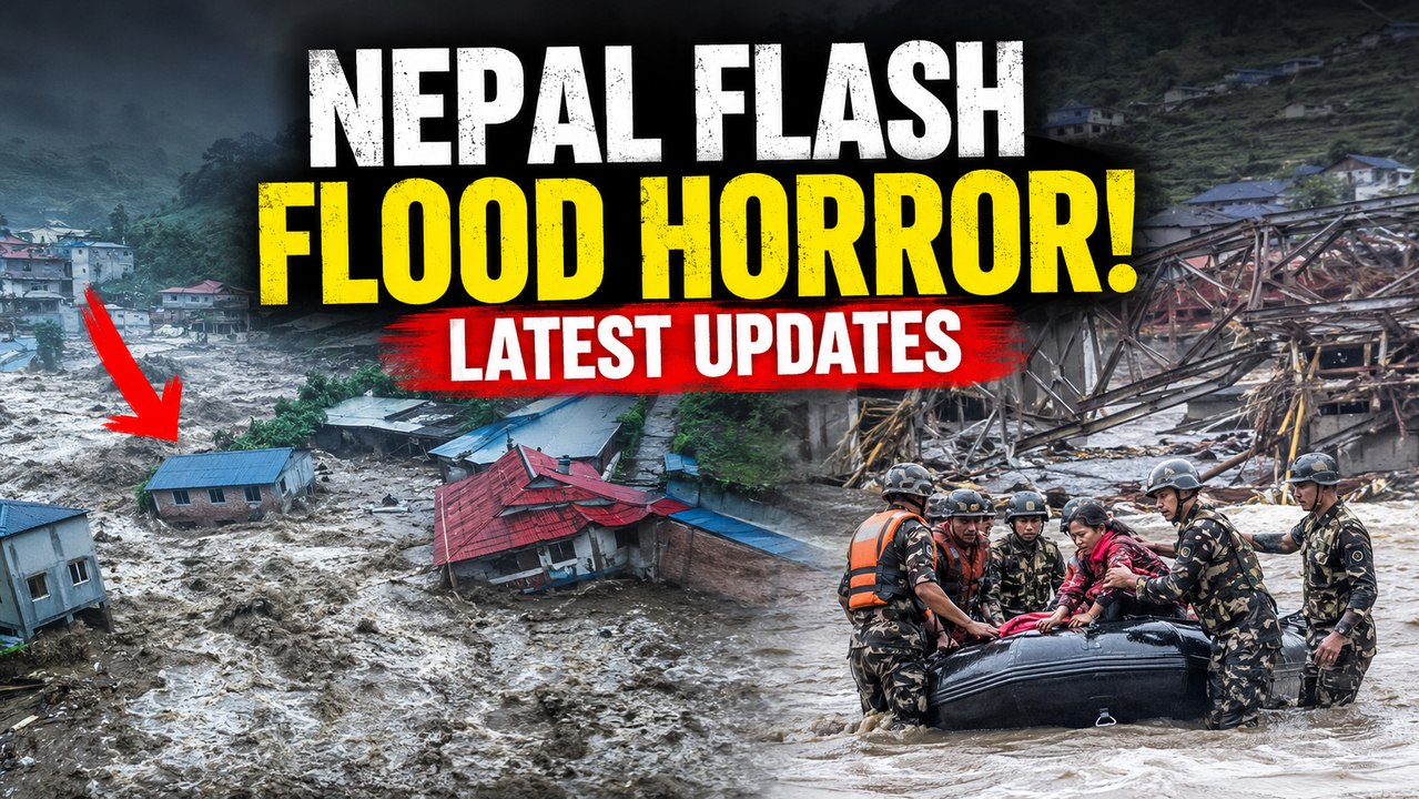 Nepal Flash Flood Horror | Atleast Eight Killed, Villages & Bridges SWEPT AWAY | World News