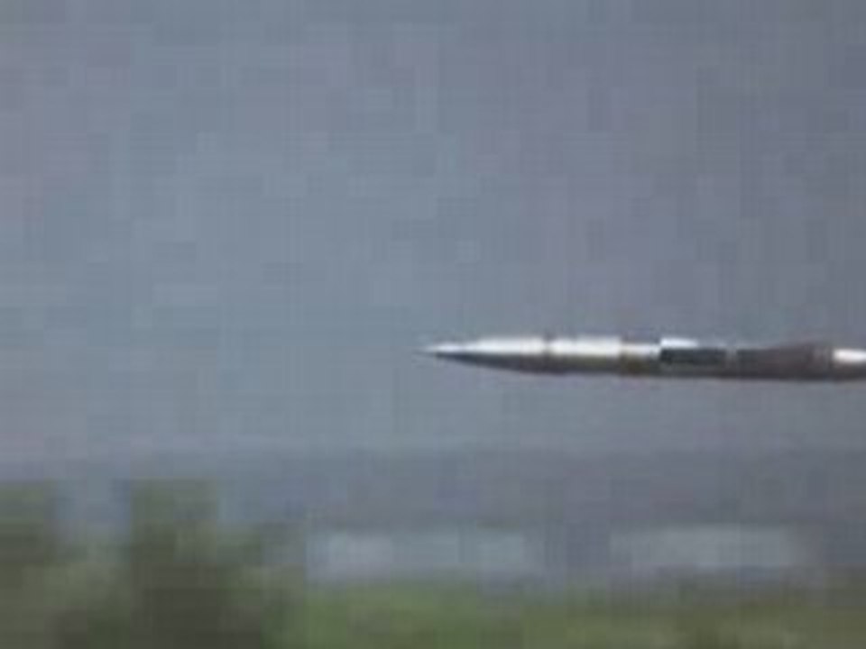 Tir d'un tank filmé par caméra haute vitesse