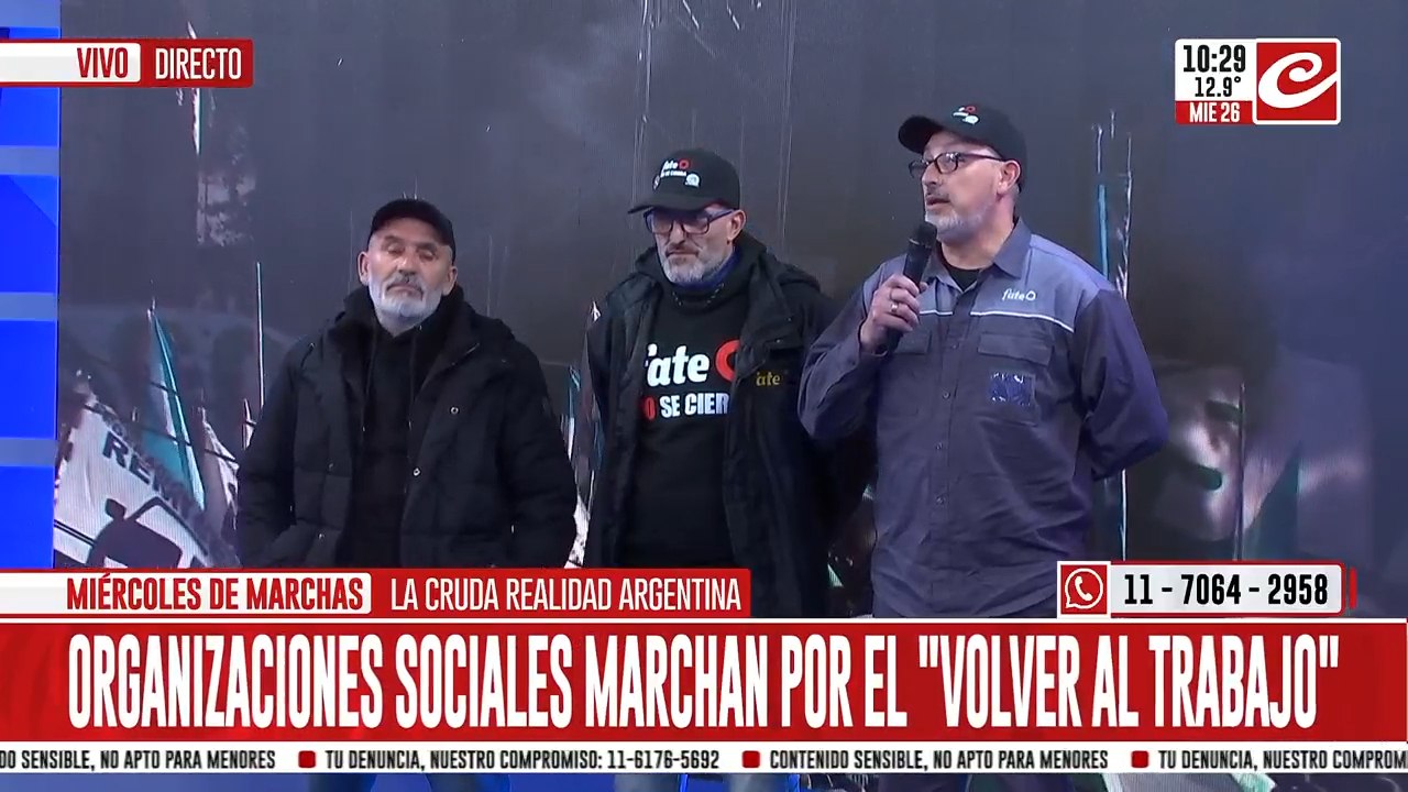 Trabajadores despedidos y organizaciones sociales se movilizan por la ciudad