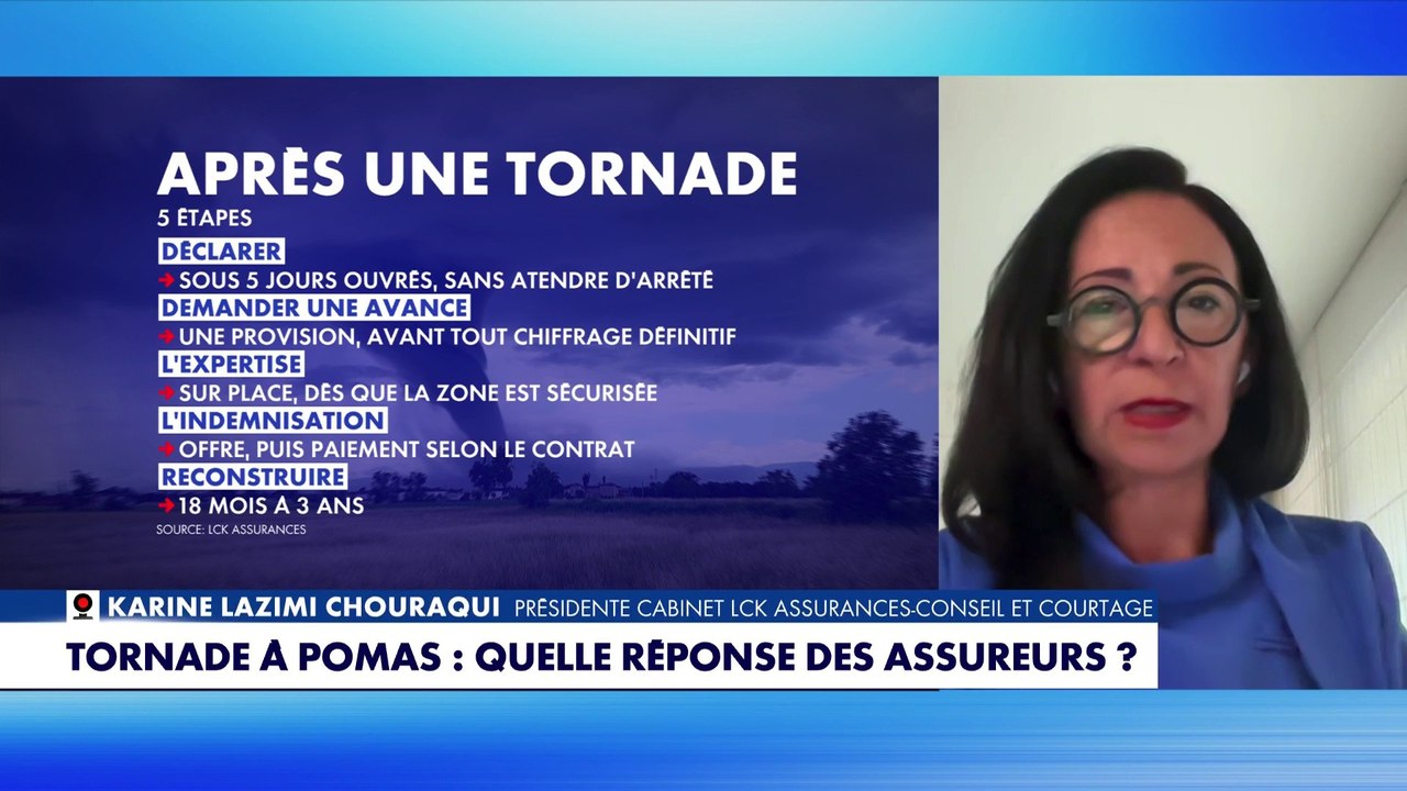 Tornade à Pomas : les conseils de Karine Lazimi, assureur