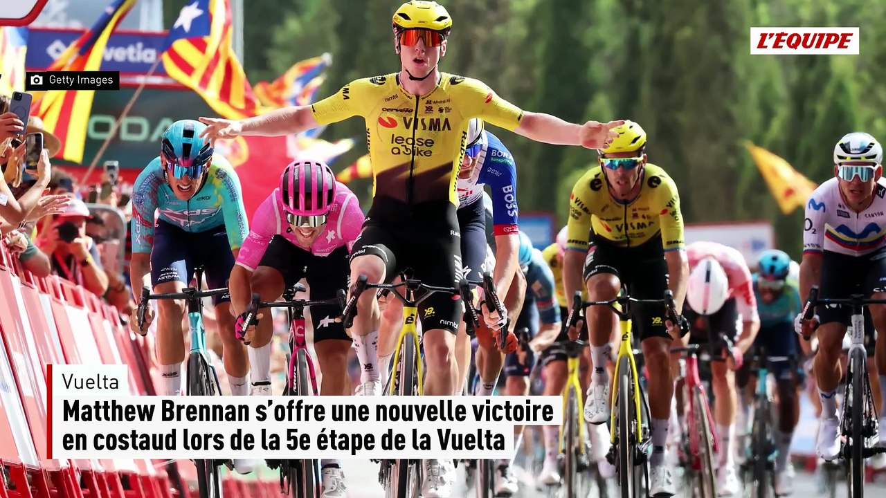 Matthew Brennan s'offre une nouvelle victoire en costaud lors de la 5e étape de la Vuelta - Vuelta