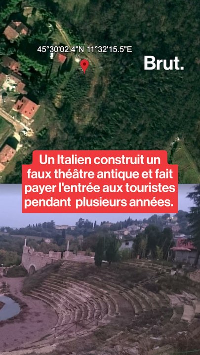 Un Italien construit un faux théâtre antique et fait payer l'entrée aux touristes pendant plusieurs années.