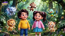بيكابو! أغنية الحيوانات المدهشة 🐘🦁 | Peekaboo Animal Song | Hamza Space