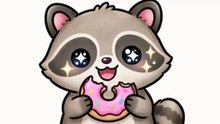 lofi raccoon