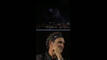 New York sky lit up in spectacular Roger Federer tribute
