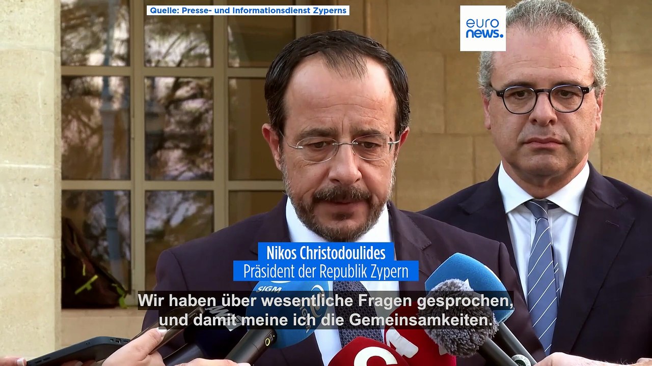 Christodoulidis und Erhürman: Wöchentliche Gespräche zwischen Zypern und Türkei