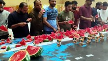 watermelon party with my team