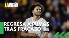 César Huerta regresa a Pumas tras ser aislado del equipo en Anderlecht