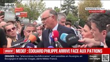 "La situation [économique] du moment est difficile", constate Édouard Philippe, candidat à la présidentielle