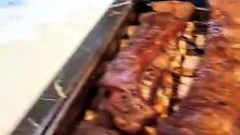 Brazilian beef rib barbecue