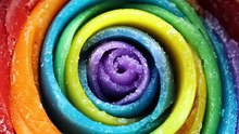 Rainbow Wax Spiral Unfolding Flower ASMR 🌈🌸 | Satisfying Wax Art