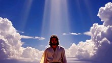 Jesus e um cachorro caminhando