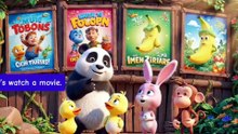 A Panda Sunday Routine with Friends 🐼 | Easy English Listening Practice |