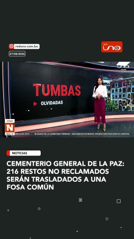 Cementerio General de La Paz: 216 restos no reclamados serán trasladados a una fosa común