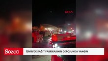 İzmir'de kağıt fabrikasının deposunda yangın