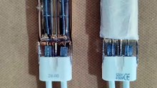 Good quality 75.5mm 120v 490w twin tube half gold coated halogen heat lamps
