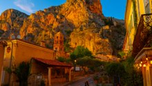 A Relaxing Sunset Walk Through Moustiers-Sainte-Marie: A Charming French Village Evening Tour
