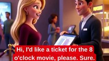 BUYING A MOVIE TICKET 🎟️🍿 Easy English Conversation