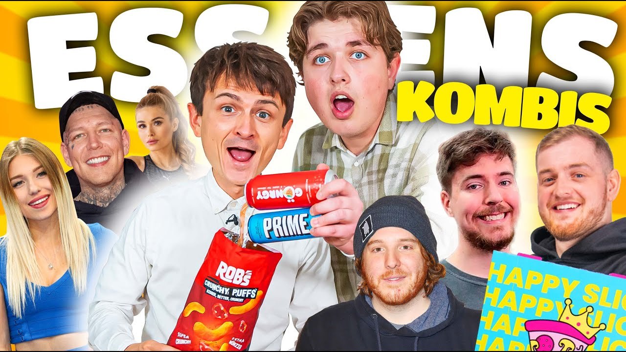 Wir probieren ESSENSKOMBINATIONEN aus INFLUENCER PRODUKTEN 🍕+🍩 mit Smiley