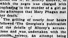 Saturday, 12th July 1913 Conley Kept on Grill 4 Hours