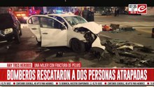 Así fue el impresionante choque frontal en el barrio de Saavedra