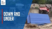 Raging waters wash away home in Pampanga