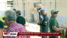 “Nada entra, nada sale”: obreros frenan retiro de montacargas de AHMSA