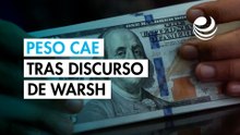 Peso mexicano retrocede sobre 17 por dólar tras discurso de Warsh en Jackson Hole