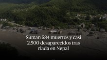 Suman 584 muertos y casi 2.500 desaparecidos tras riada en Nepal