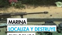 Operativo Sable: Marina destruye 49 explosivos y asegura armamento en Sinaloa