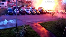 Woman narrowly escapes blast during Russian drone attack in Kyiv