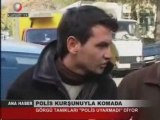 KANAL TÜRK. POLİS KURŞUNU İLE KOMADA