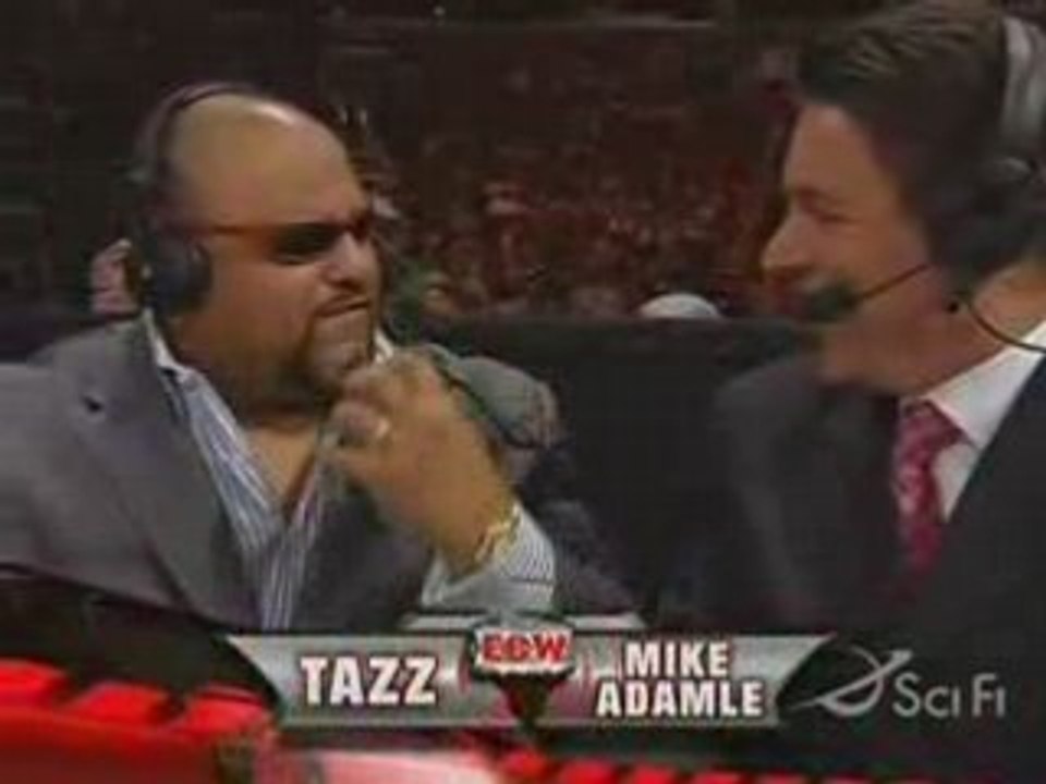 WWE Ecw 7/22/08 Ricky Ortiz backstage w/Teddy Long