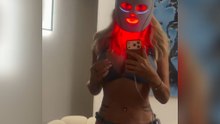Sport mit Rotlichtmaske? Carmen Geiss zeigt ihre Routine