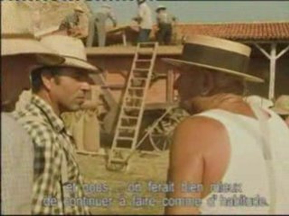 La batteuse à la ferme en 1948